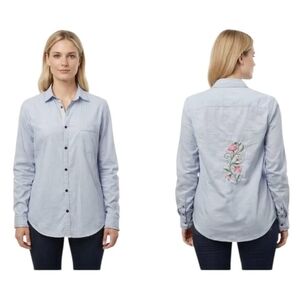 Aglini ($239) Made In Italy Cotton Button Down Shirt With Contrast Placket